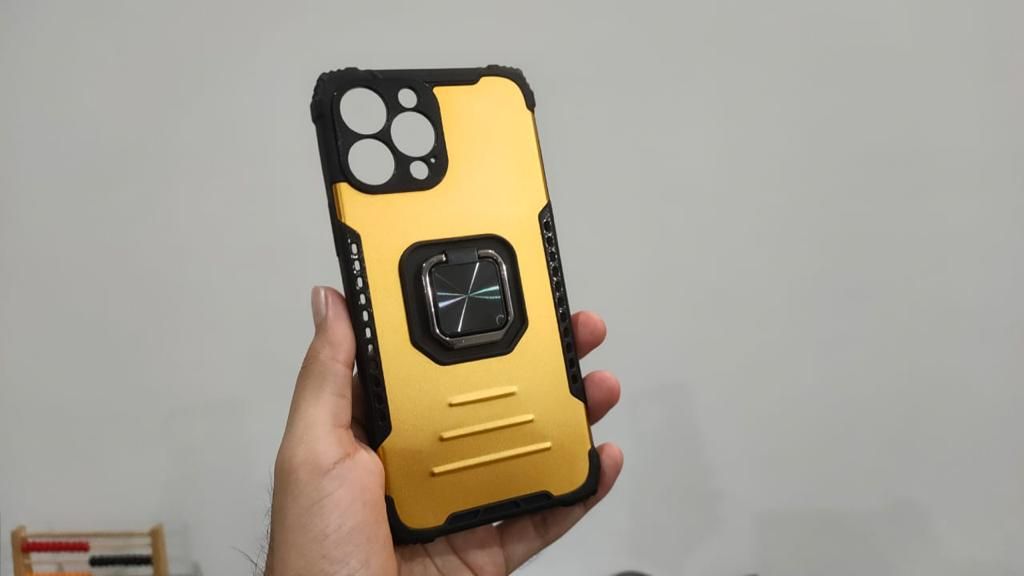 Apple iPhone 13 Pro Max Shockproof Hybrid Magnetic Ring Case Cover