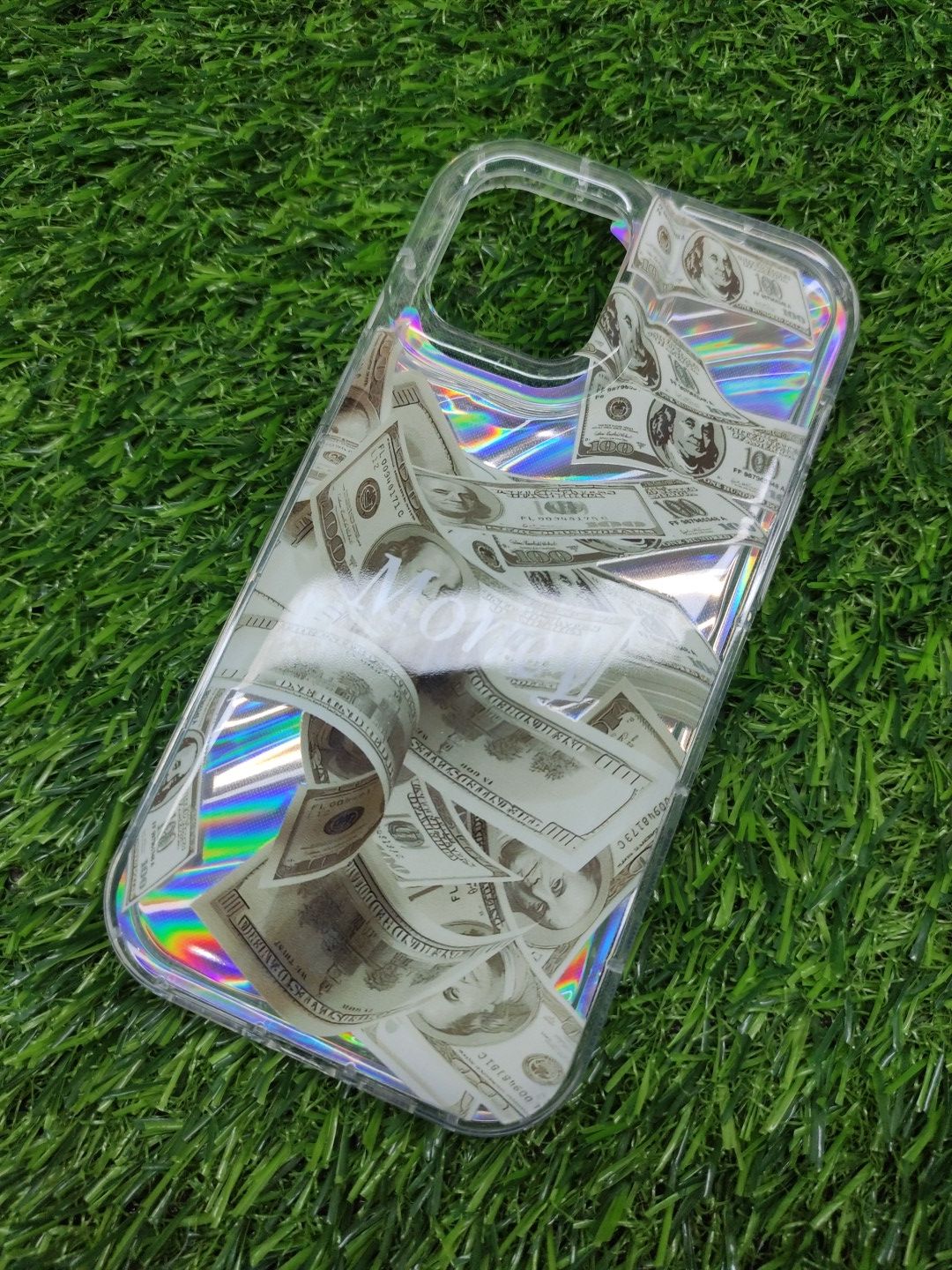 iPhone 12 Pro Max Soft Silicone 3D Money Printed Back Cover