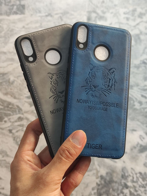 Huawei Y9 2019 Soft Silicone Tiger Print Cloth back cover