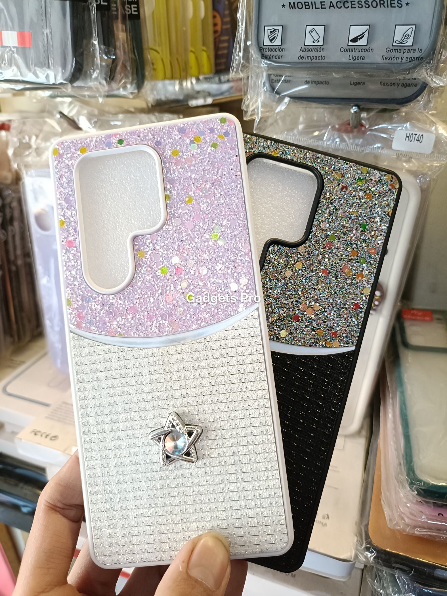 Itel S25 Ultra Fancy Soft Silicone Glitter Star Back Cover