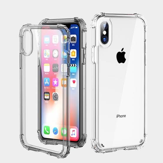 iPhone XS Max Soft TPU Clear Transparent Corner Protection Back Cover