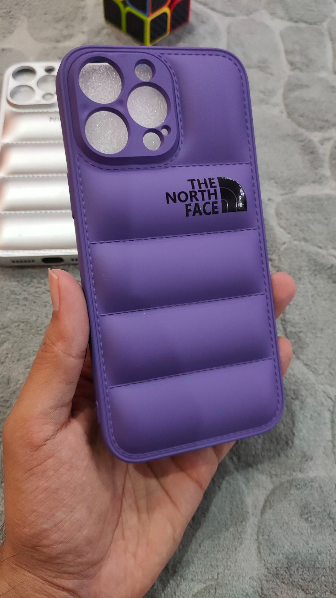 iPhone 14 Pro Max North Face Puffer Soft Silicone Case