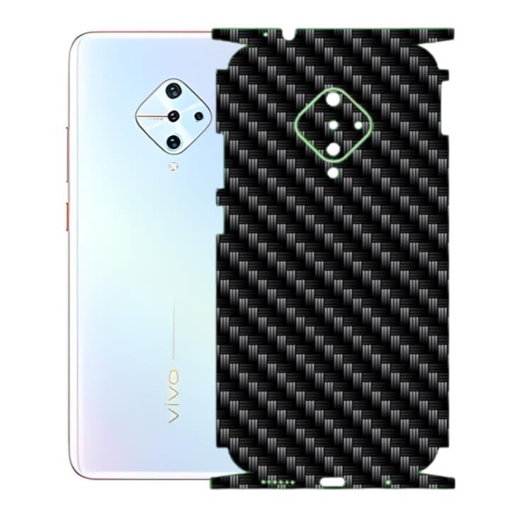 Vivo S1 Pro/Y51 2020 Carbon Fiber Texture Full Body Skin Wrap