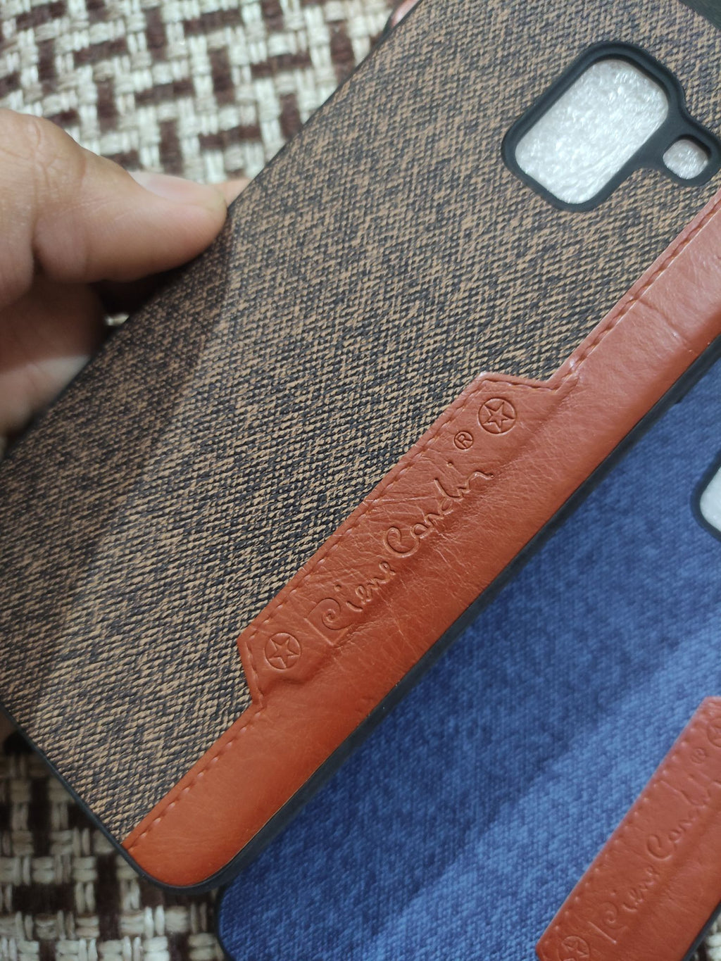 Samsung J6 Soft Leather Cloth back cover