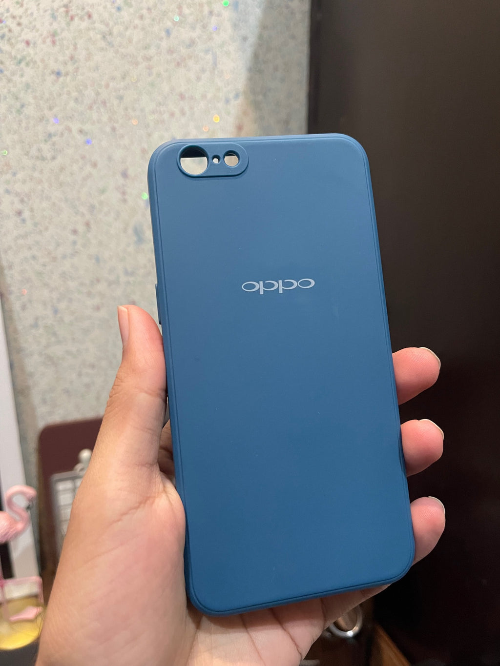 Oppo A57 Back Logo Liquid Silicone Soft Cover