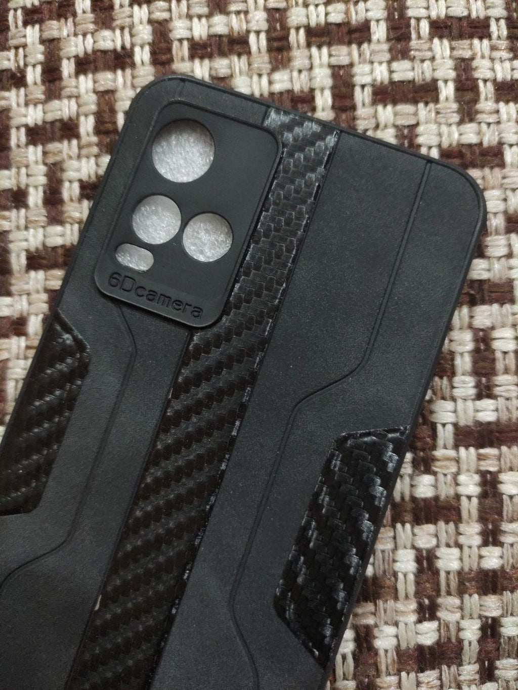 Vivo_Y33s/Y21 Soft Silicone Fabrics Striped Design Back Cover