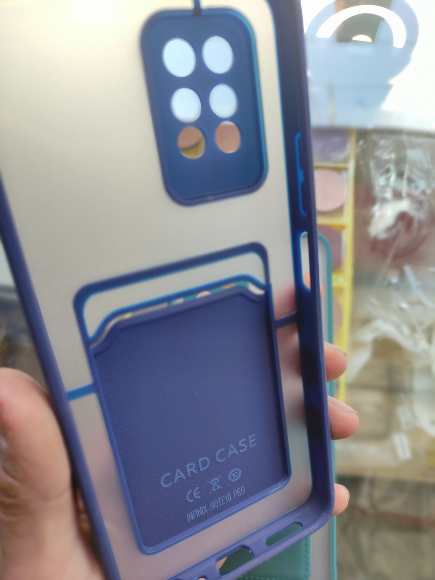 Infinix Note10 Pro Matt Camera Protection Card Holder back cover