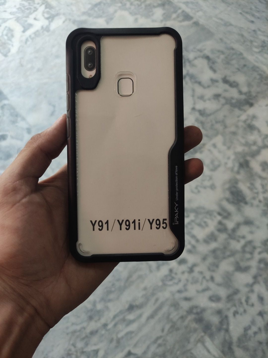 Vivo_Y91/Y95  Clear HD Anti yellow iPaky Back Cover