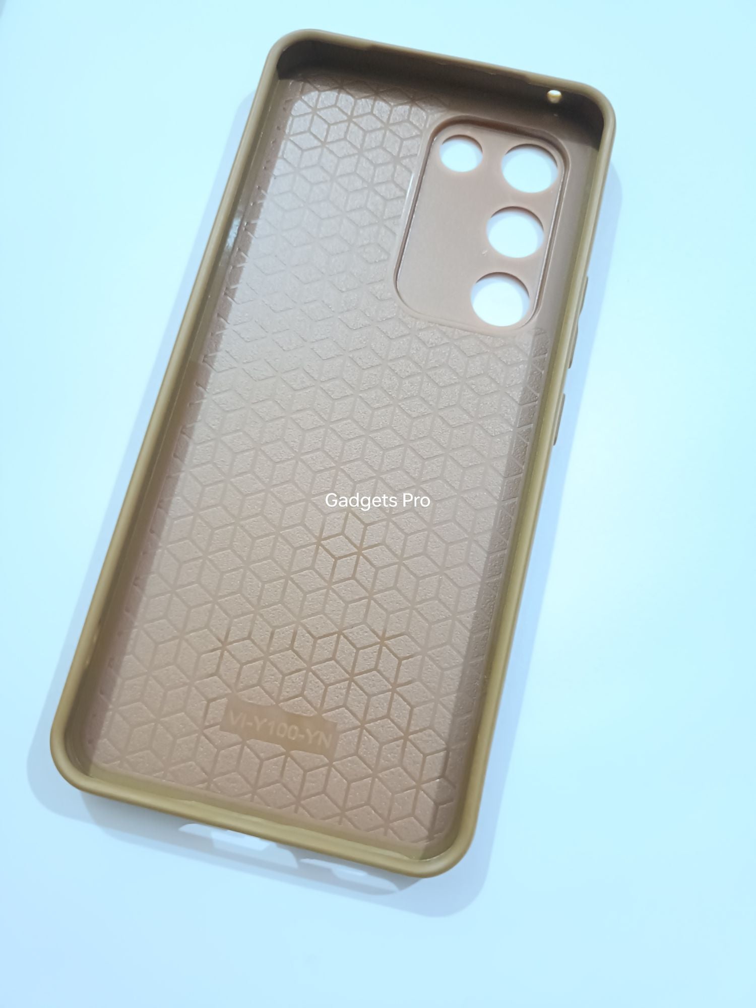 Vivo Y100 Premium Quality PU Embroidery Polo Design Back cover
