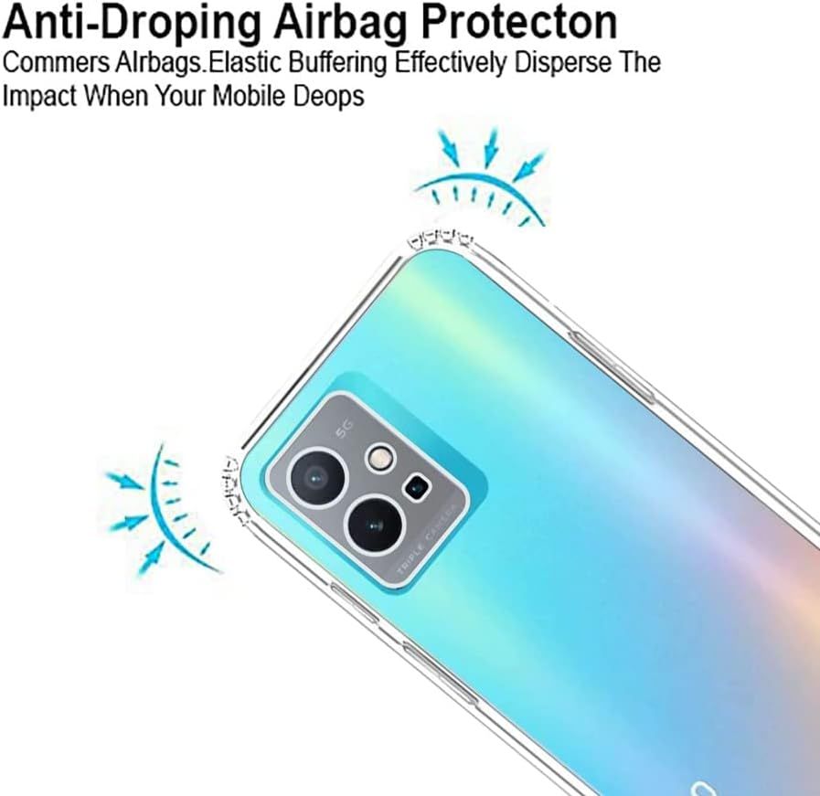 Vivo Y75 5G Soft TPU Clear Corner Protection Back Cover