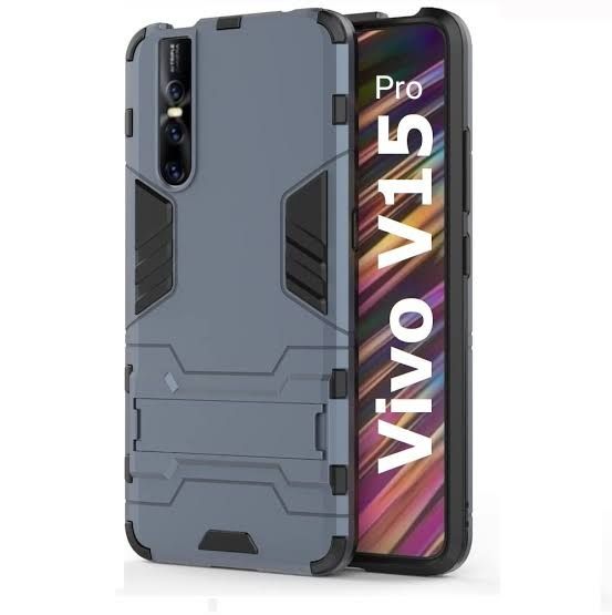 Vivo_V15 Pro Shockproof Kickstand Dual layered back cover