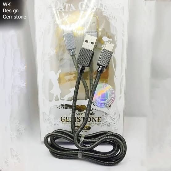 Data Cable Gemstone WK Design One Meter Type C Quick Charge with Led indication
