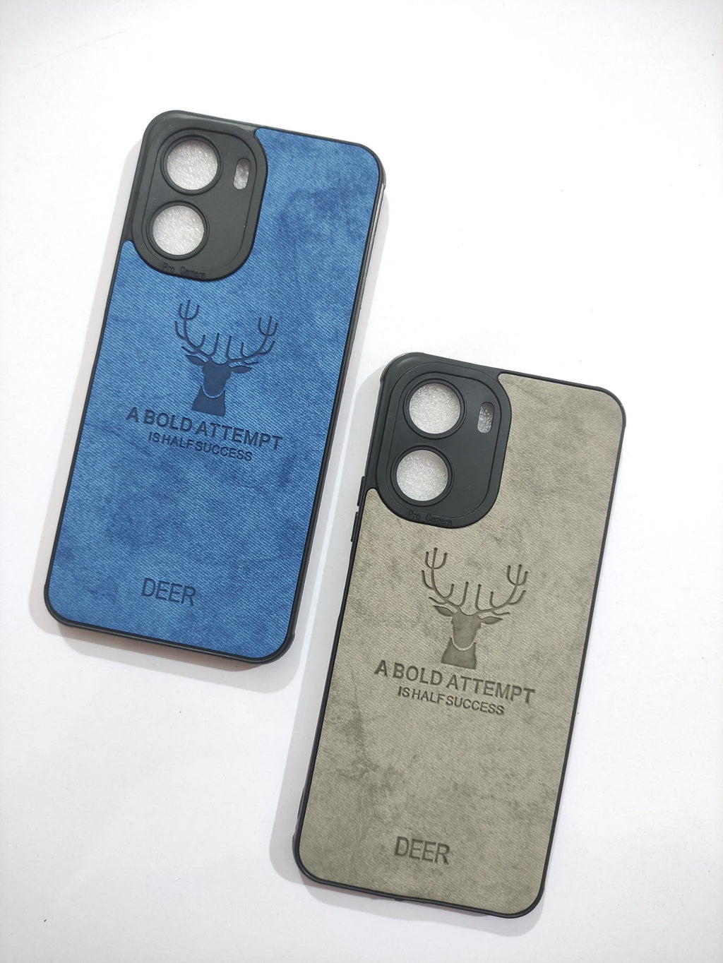 Vivo Y16 Soft Silicone Deer Fabric Back Cover