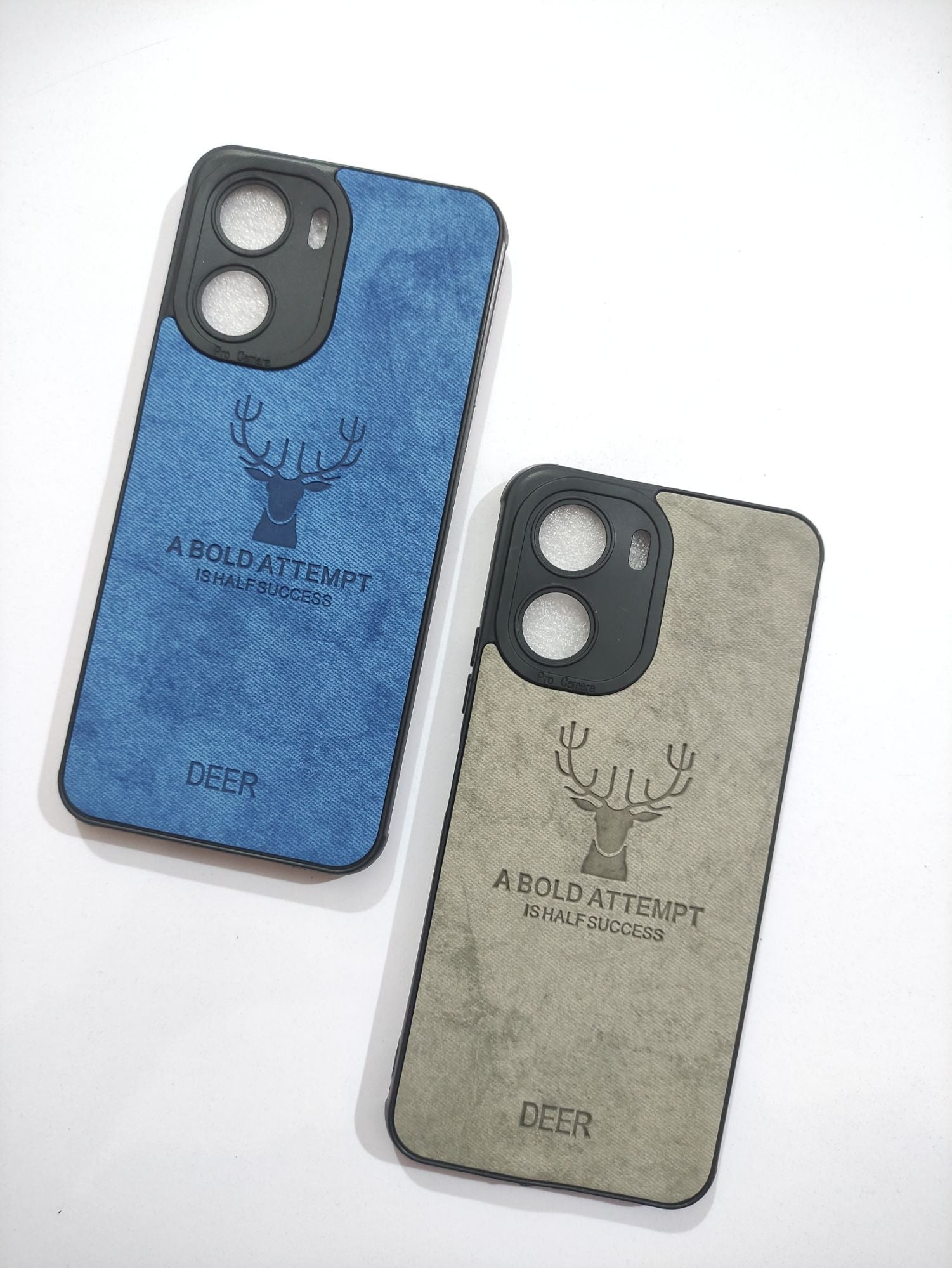 Vivo Y16 Soft Silicone Deer Fabric Back Cover