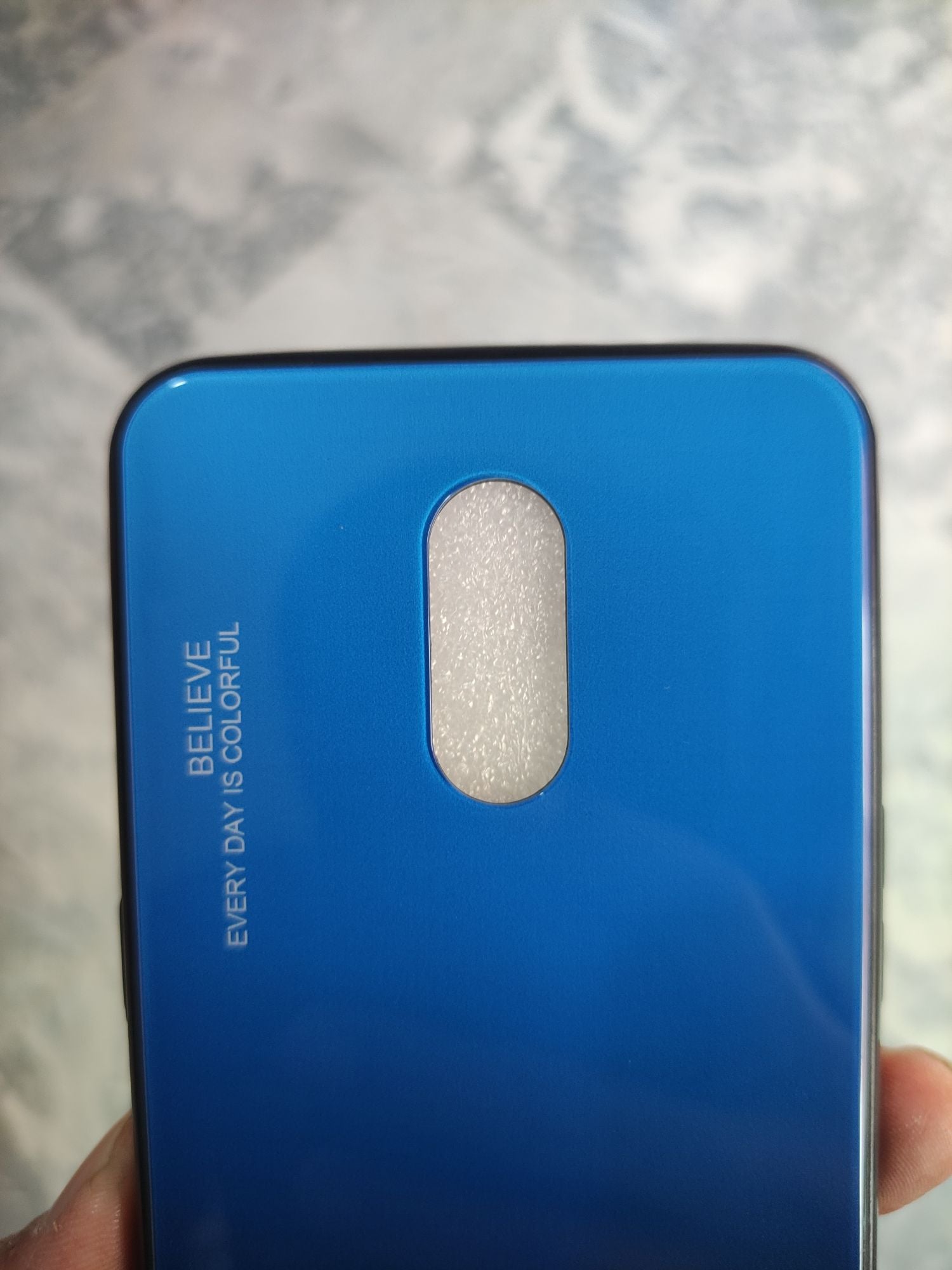 One Plus 6T Real Tempered Glass Gradient Colour back cover
