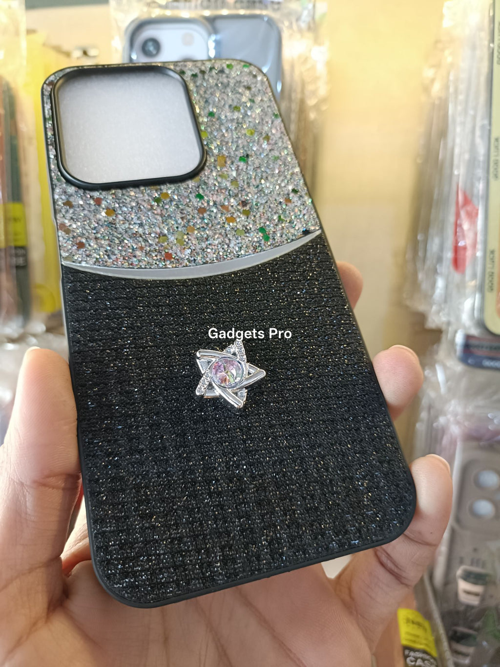 Redmi 15C Fancy Soft Silicone Glitter Star Back Cover