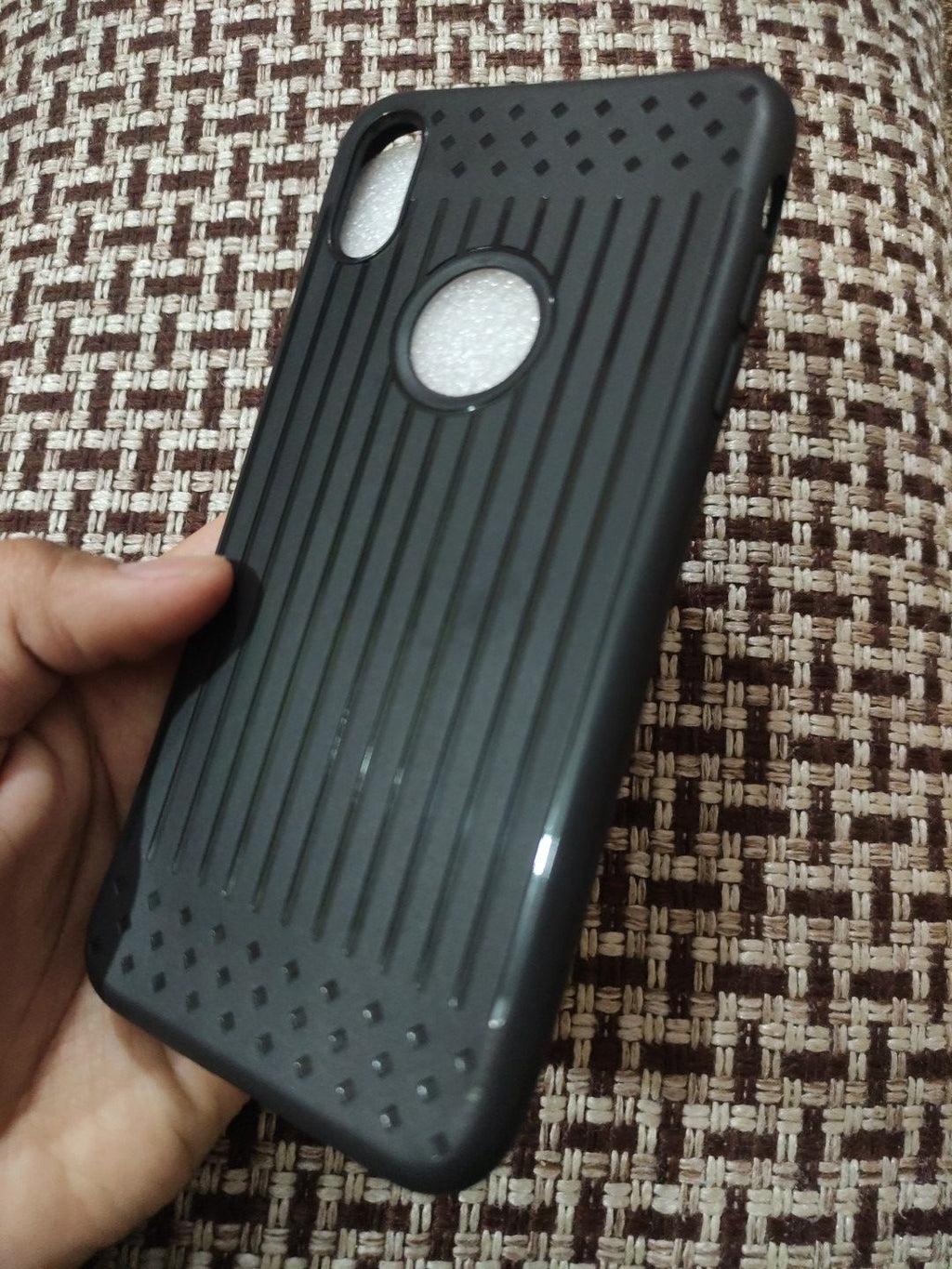 iPhone XS Max Soft Silicone Texture Back Cover