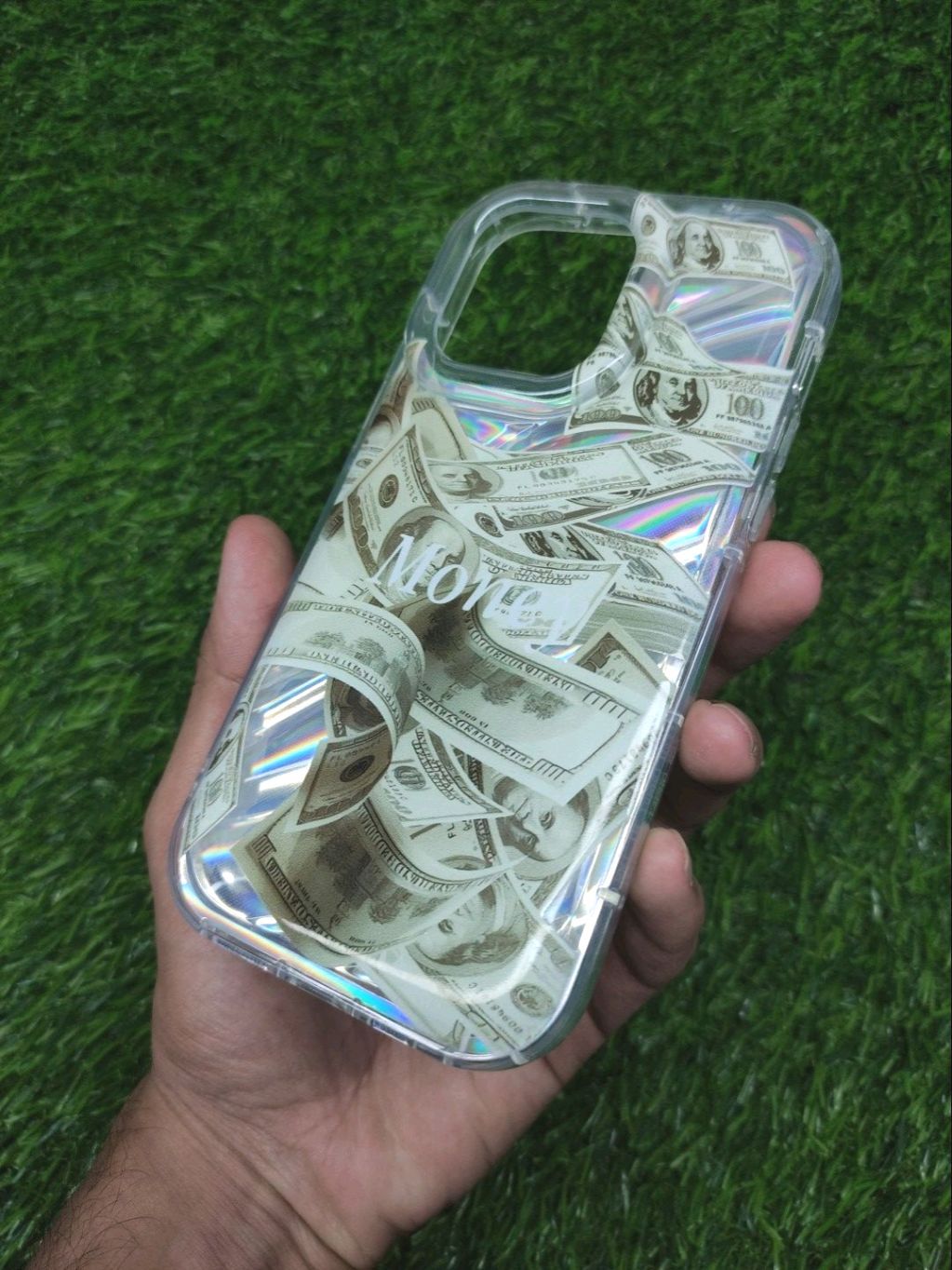 iPhone 14 Pro Max Soft Silicone Money Printed 3D Back Cover