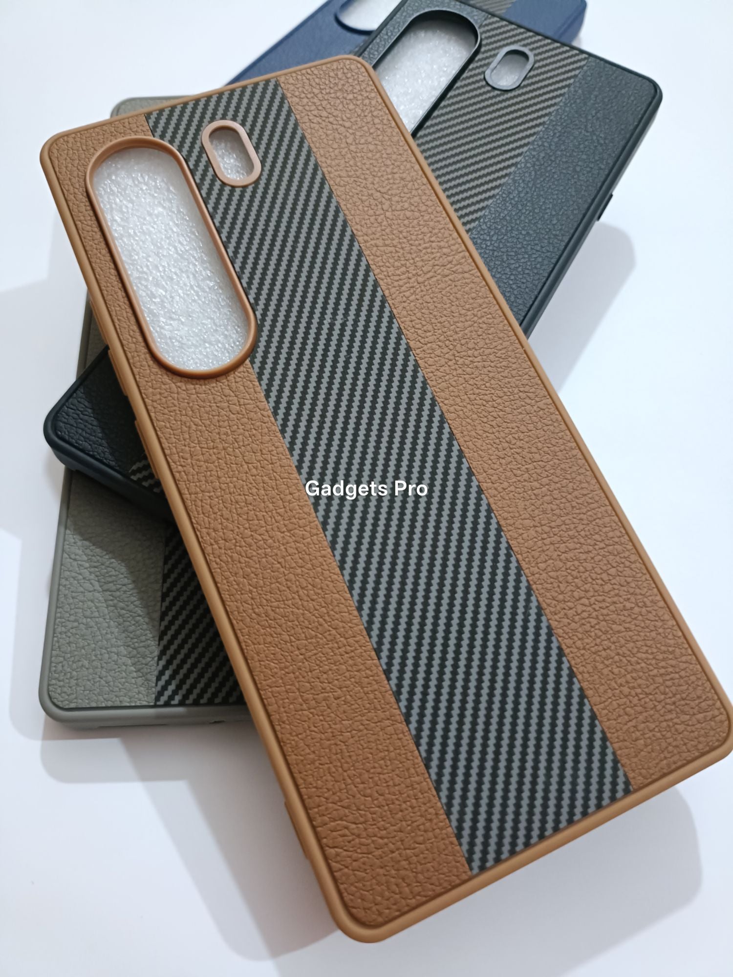 Tecno Camon 40 Pro PU Carbon Fiber Design Back Cover
