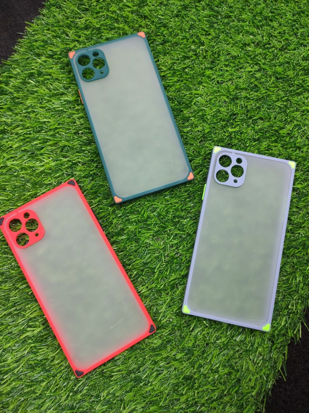 iPhone 11 Pro Max Matt Translucent Camera Protection Square Shape Back Cover
