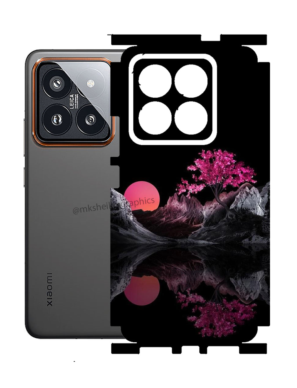 Xiaomi 14 Pro Premium Quality Print Back Full Body Skin Wrap