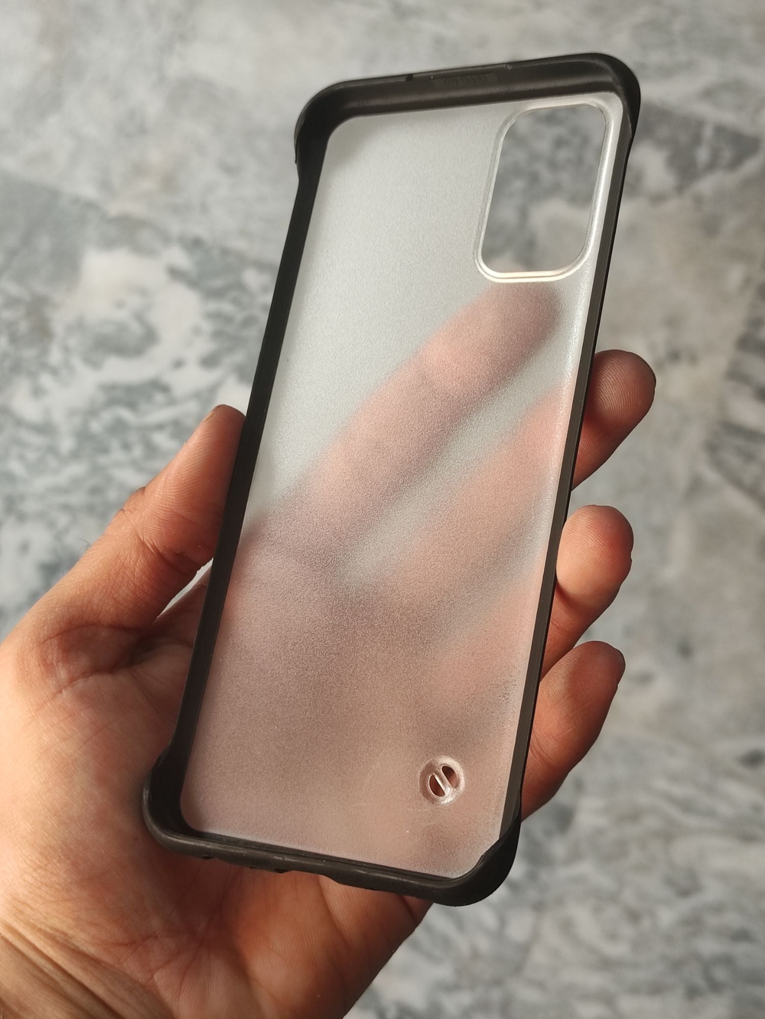 Oppo A52 Transparent Matt Frameless Back Cover