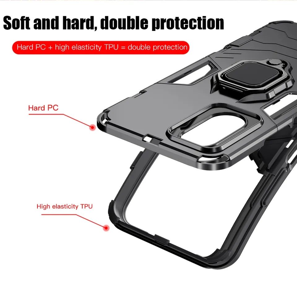 Oppo F21 Pro 5G Shockproof Hybrid Magnetic Ring Back Cover