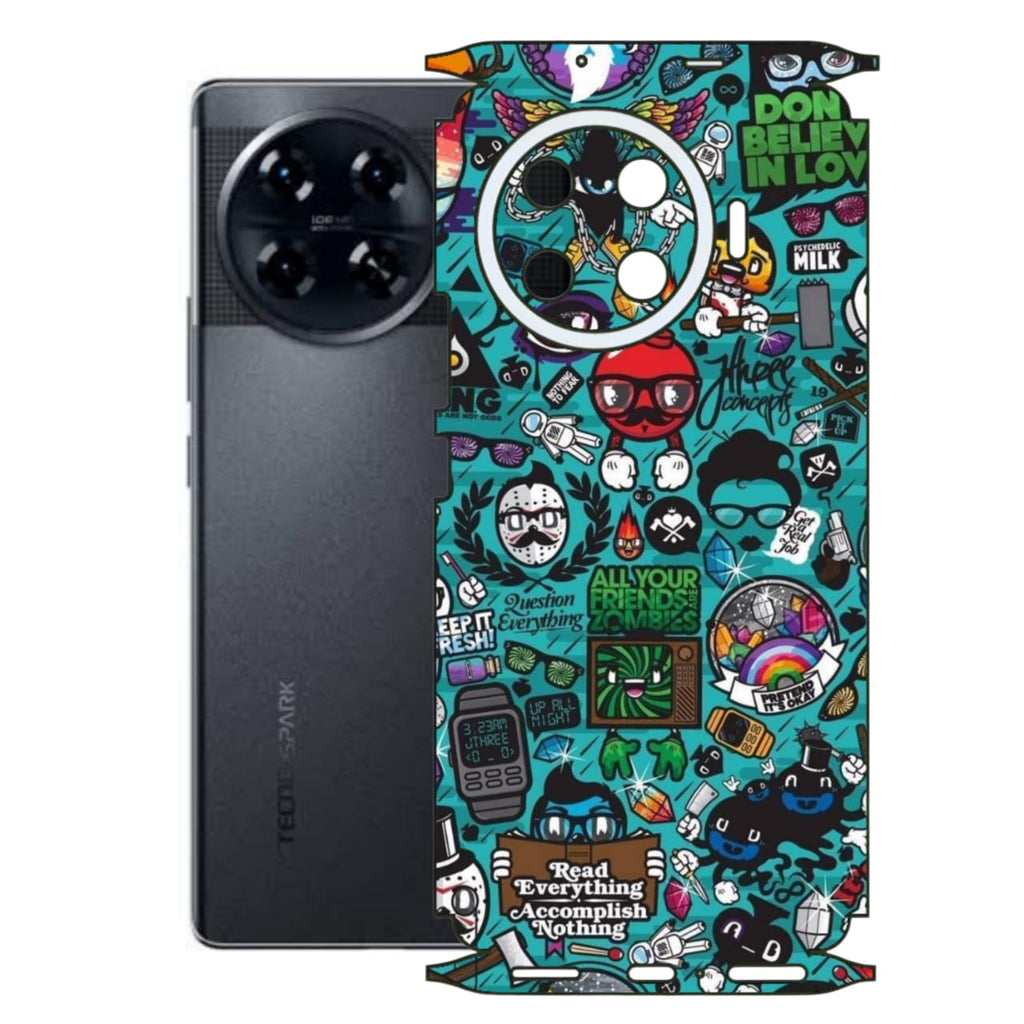 Newest Design Print Back Full Skin Wrap for All Models iPhone/Samsung/Oppo/Vivo/Infinix/Tecno/OnePlus/Google etc