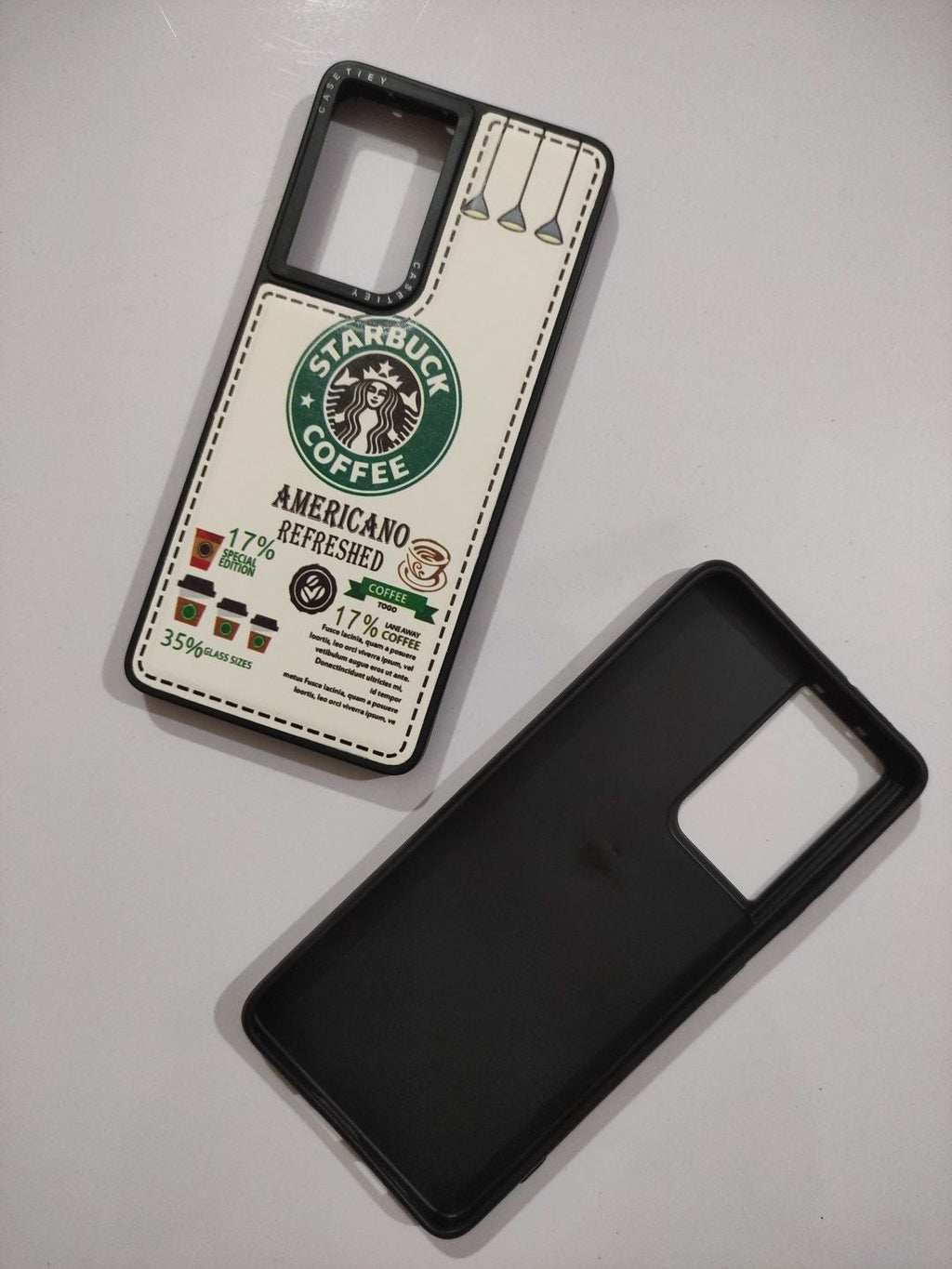 Samsung Galaxy S21 Ultra Soft Silicone CASETIFY Printed Back Cover