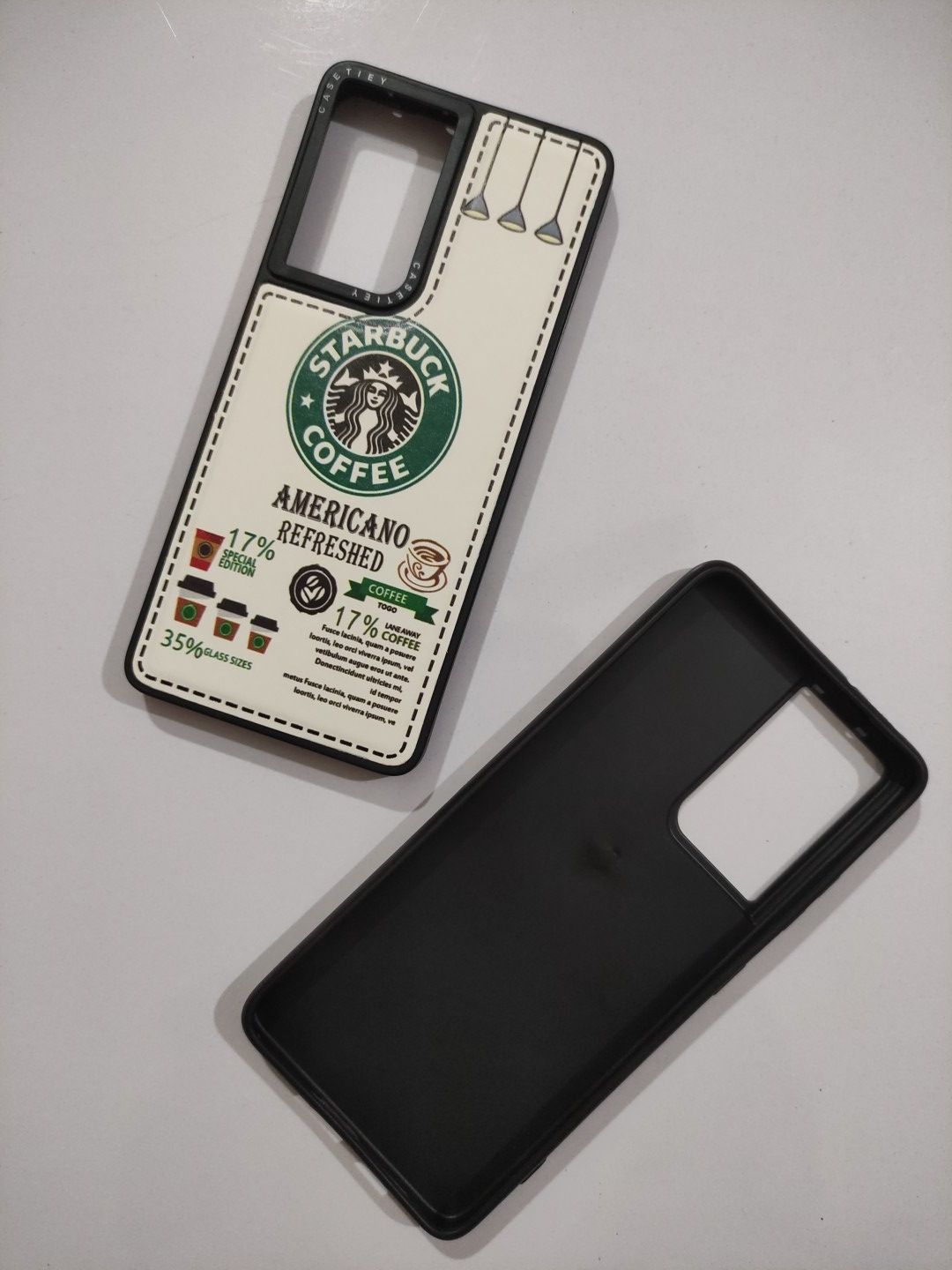 Samsung Galaxy S21 Ultra Soft Silicone CASETIFY Printed Back Cover