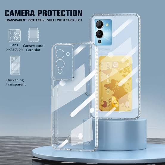 Infinix Note 12 G96 Soft TPU Clear Card Holder Back 5