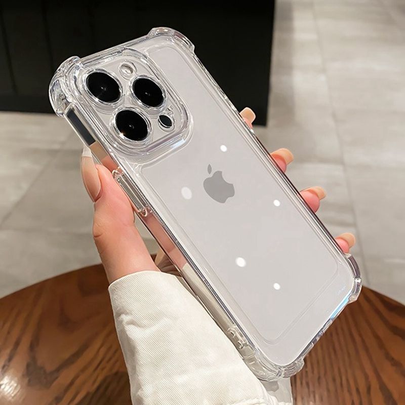 iPhone 15 Pro Max Soft TPU Clear Corner Protection Back Cover