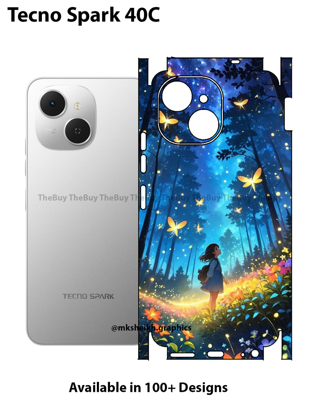 Tecno Spark 40C Full Body Skin Wrap