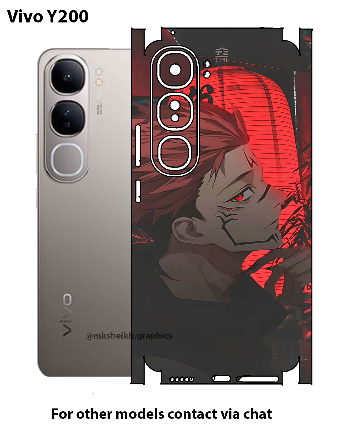 Vivo Y200 Premium Quality Full Body Skin Wrap