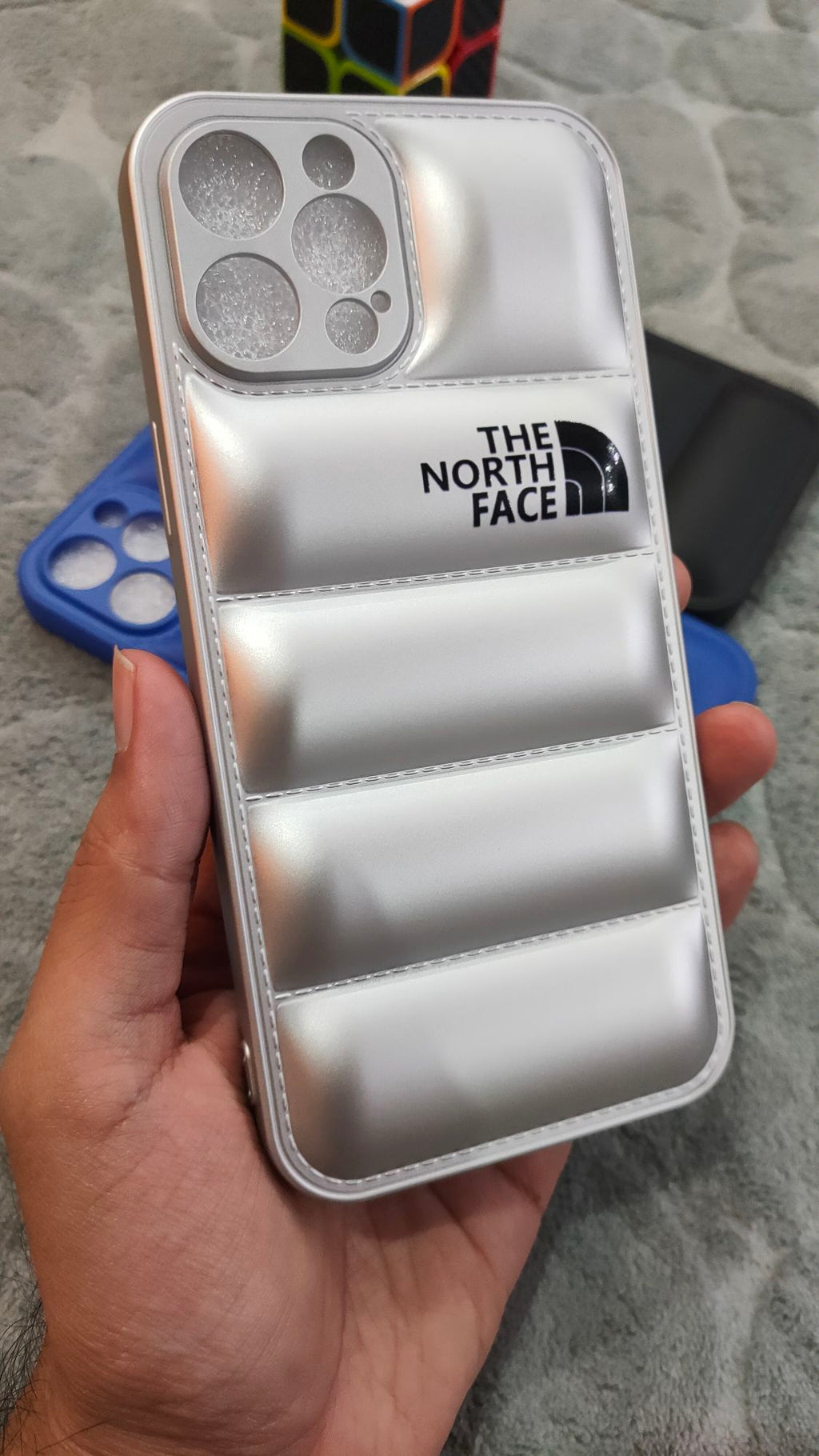iPhone 12 Pro Max North Face Puffer Soft Silicone Case