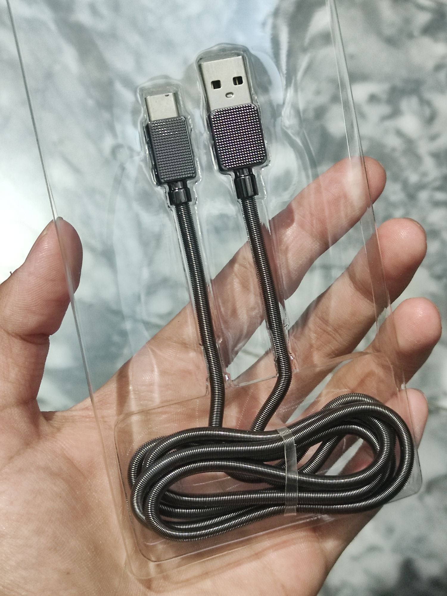 Data Cable Gemstone WK Design One Meter Type C Quick Charge with Led indication