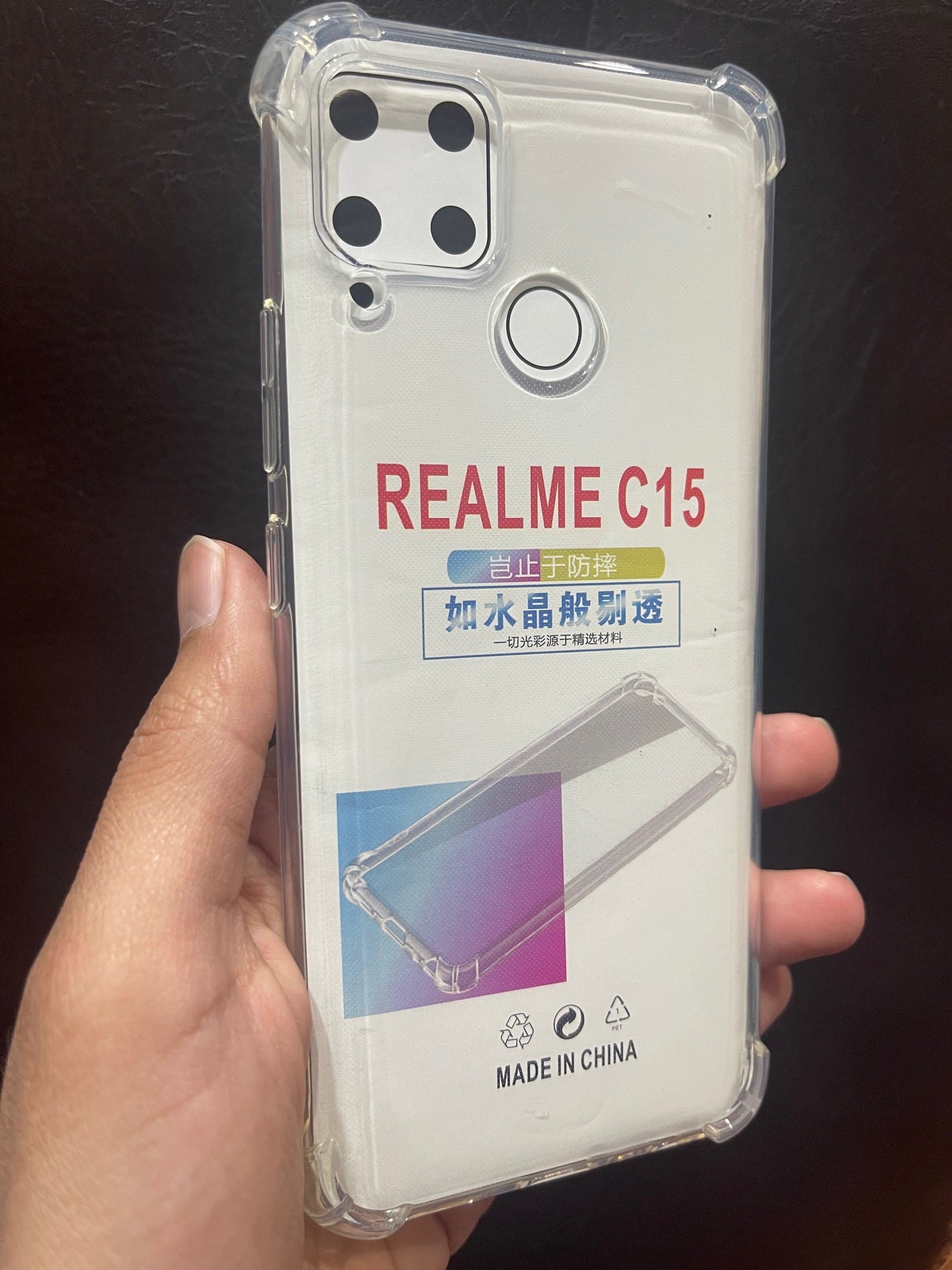 Realme_C15 Cover Shockproof Transparent Airbag Back Case