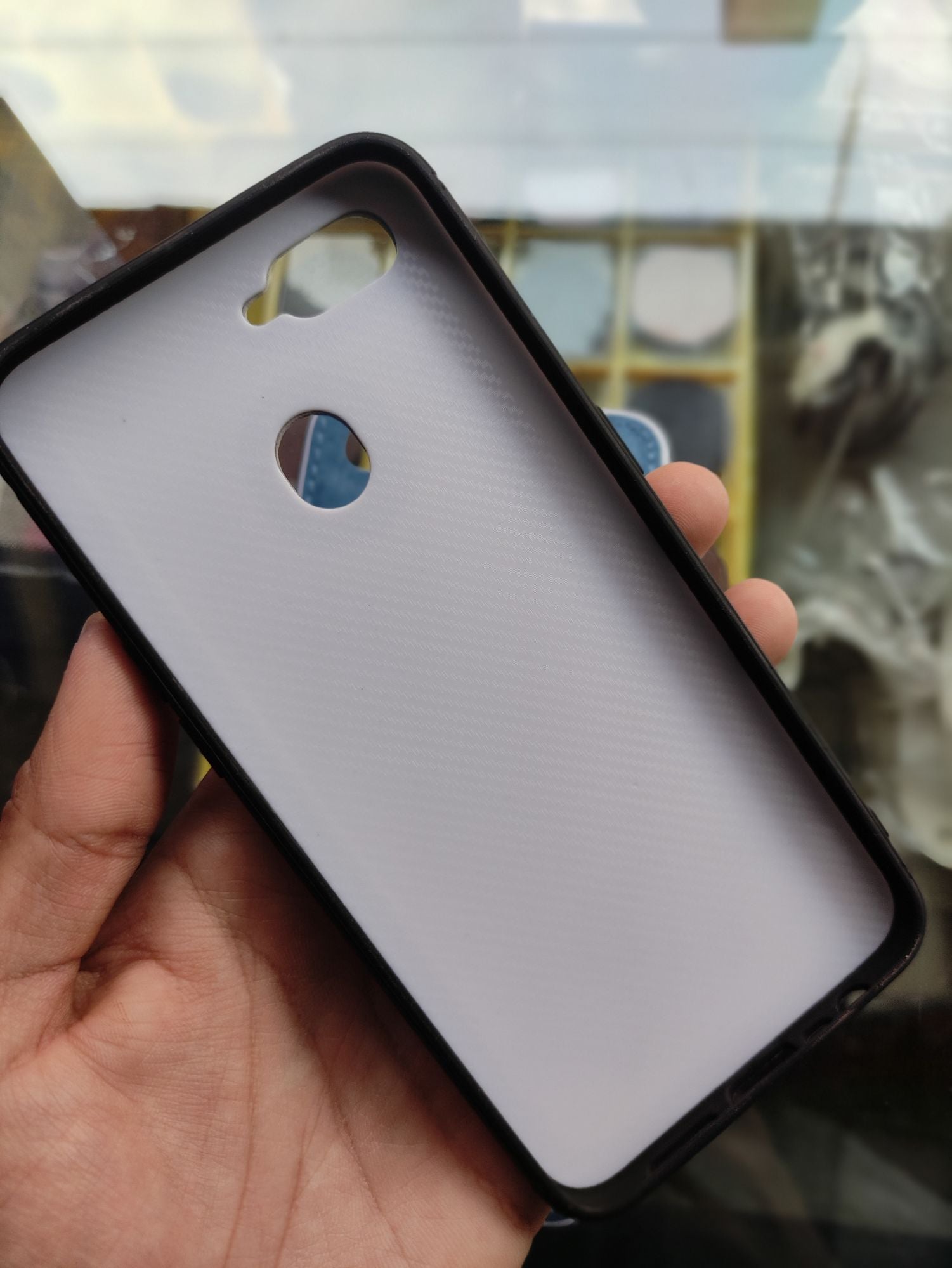 Oppo A7 Soft Deer Fabric Cloth back cover