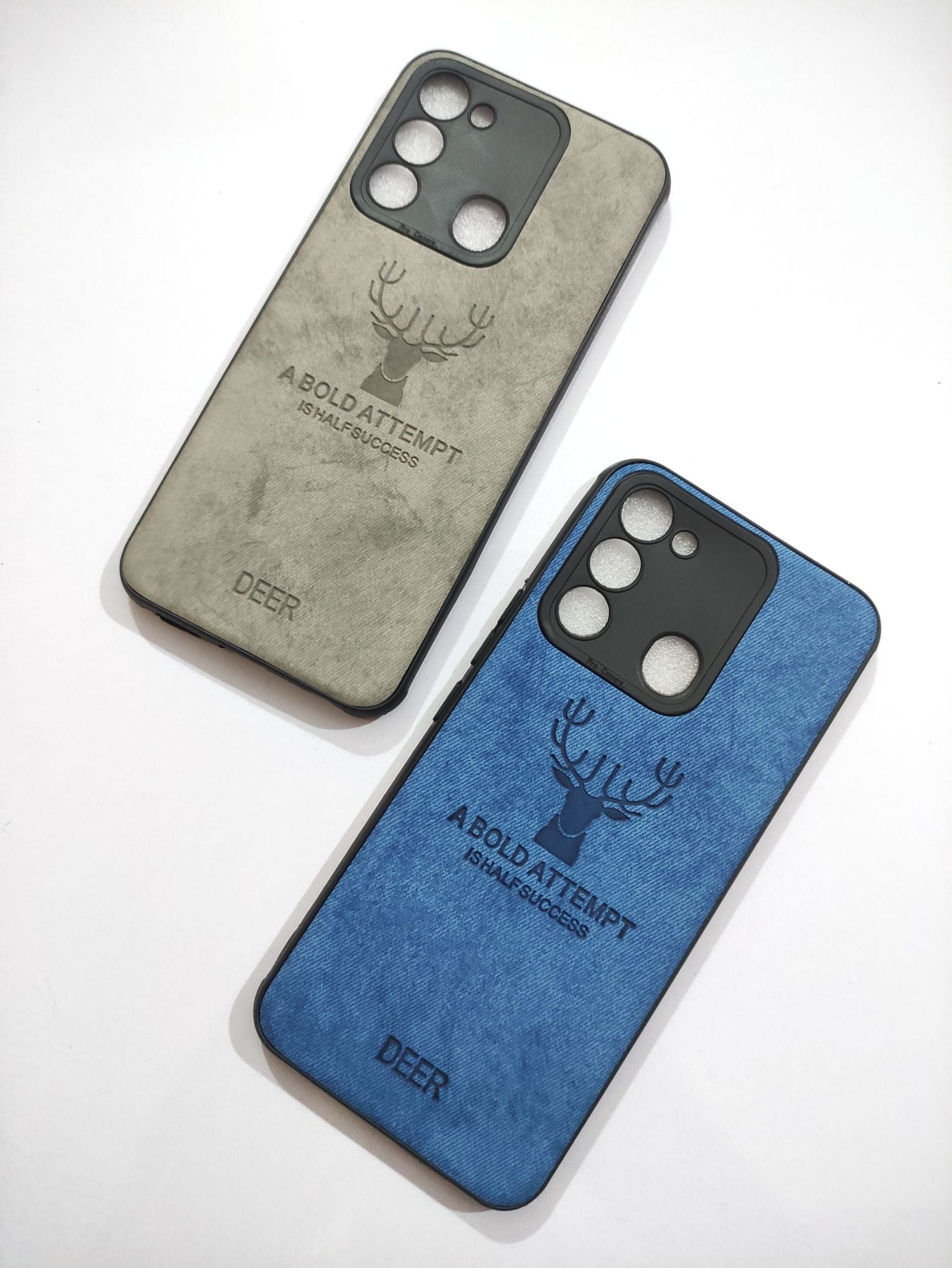 Tecno Spark 8C Soft Silicone Deer Fabric Back Cover