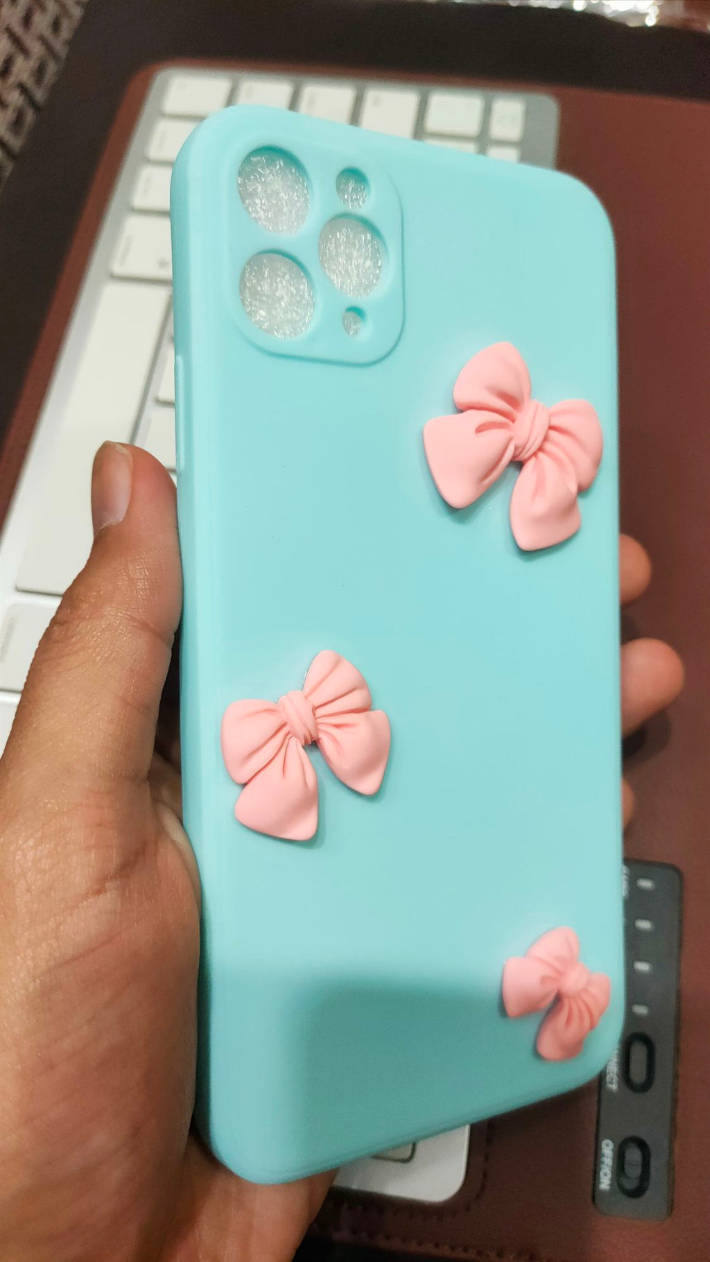 iPhone 11 Pro Max 6.5 Liquid Silicone Soft 3D Fancy Back Cover