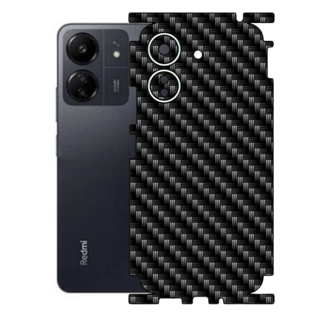 Redmi 13C Carbon Fiber Texture Full Body Skin Wrap