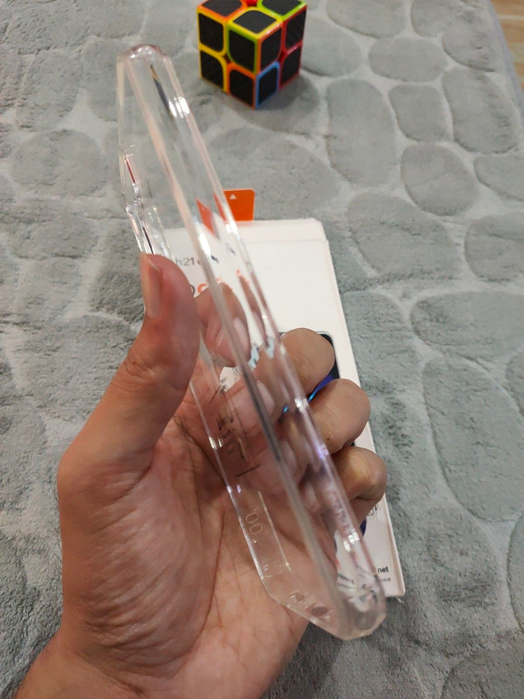 Samsung S23 Tech21 Evo Clear Shockproof Bumper Back Cover
