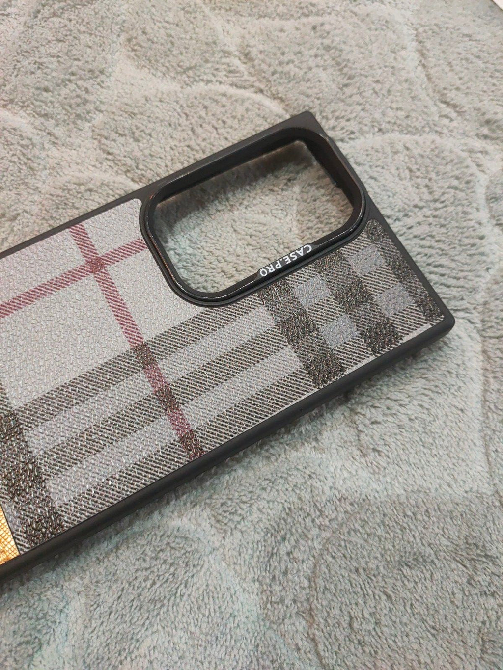 CASEPRO Samsung S23 Ultra PU Dual Tone Leather Back Case