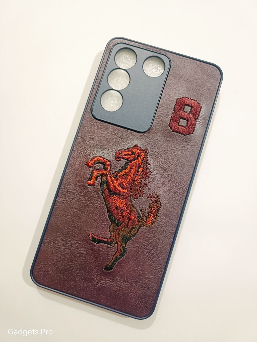 Vivo V27E Soft Silicone Embroidery Polo Design Back Cover
