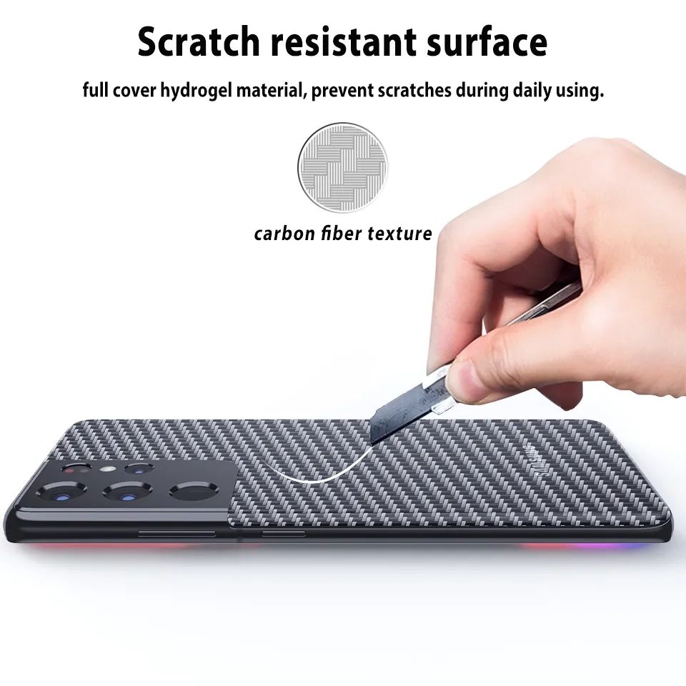 Samsung Note 20 Ultra Carbon Fiber Pattern Transparent Back Sheet