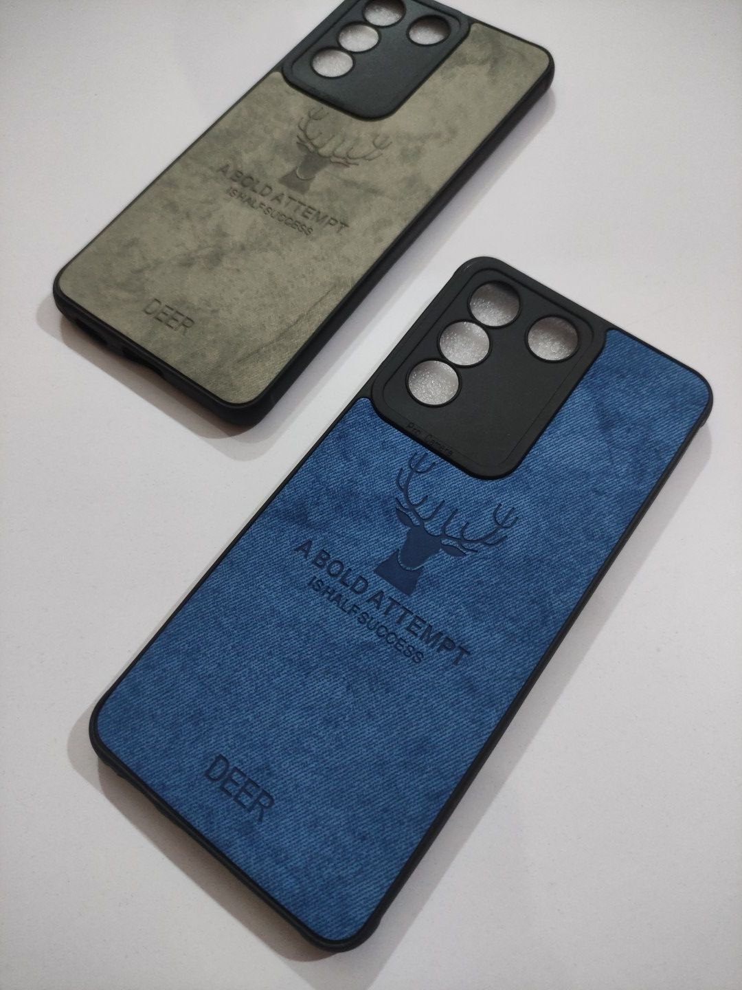 Vivo V27E Soft Silicone Deer Fabric Back Cover