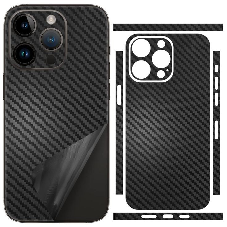 iPhone 14 Pro Max Carbon Fibre Texture Full Body Skin Wrap