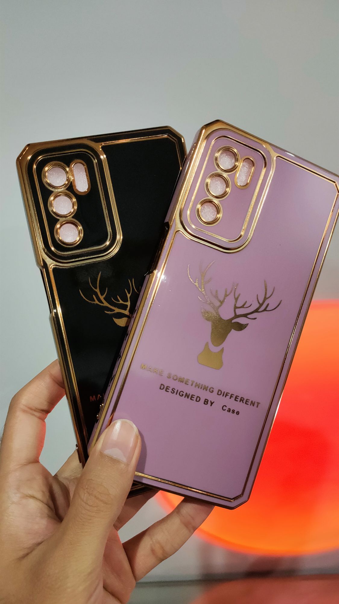 Oppo A16 Premium Quality Camera Protection Chrome Back Case Cover