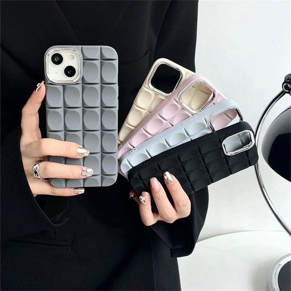 iPhone 14 Pro Max Oval 3D Embossed Back Cover
