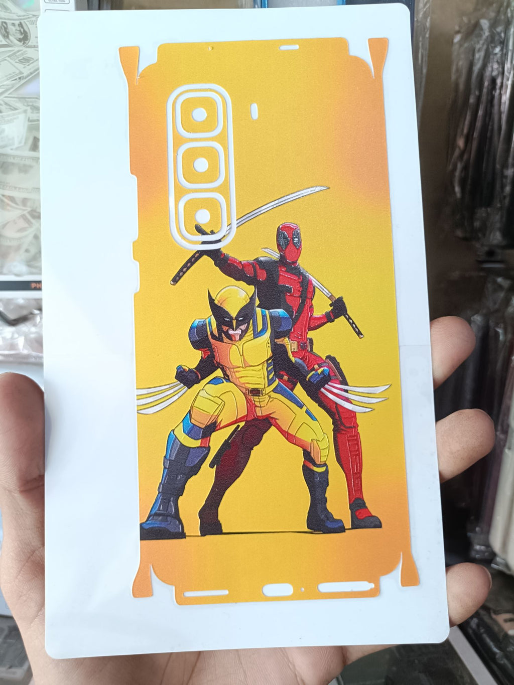 Infinix Hot 50 Pro Plus Premium Quality 3D Mobile Skin Full Wrap Superheroes